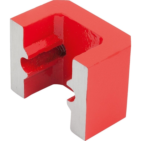 Magnet Horseshoe Magnet Size:5 H=41 Alnico, Red, Rectangular